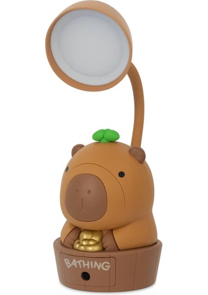 Sevimli Ayı Figürlü LED Masa Lambası – USB Şarjlı Esnek Boyunlu Gece Lambası – Çocuk Odası ve Çalışma Masası Işığı fırsatları