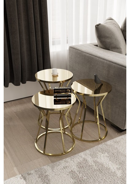 Kum Saati Zigon Sehpa Gold Kaplama Bronz Ayna fiyatları