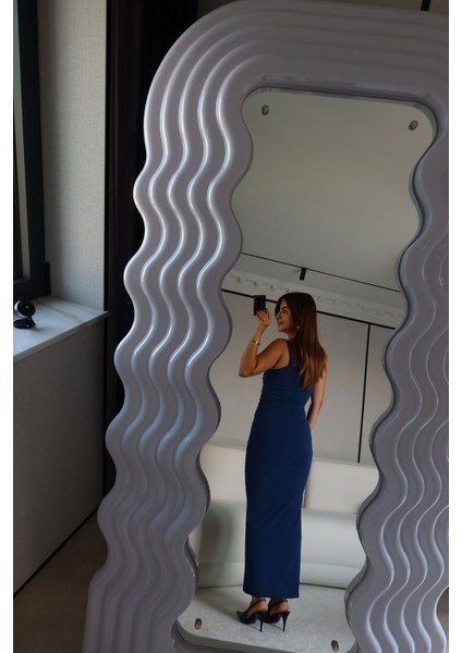 Gold Aksesuarlı Drapeli Elbise fırsatları