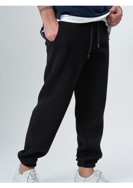 Şardonlu Siyah Erkek Jogger Eşofman COC2556