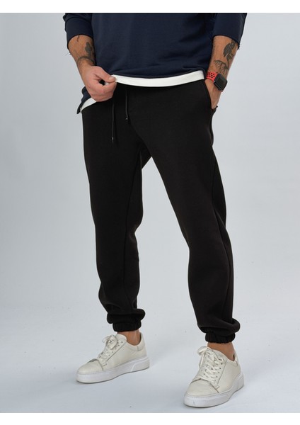 Şardonlu Siyah Erkek Jogger Eşofman COC2556 modelleri
