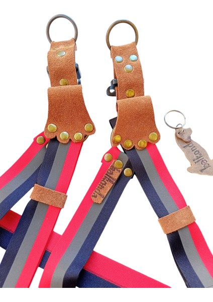 Köpek Göğüs Tasması Küçük, Orta ve Büyük Irk Ayarlamalı Kolon Kordon Lacivert & Gri & Pembe fiyatları