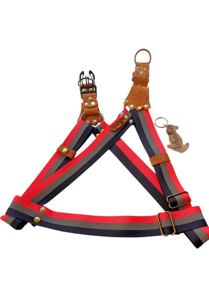 Köpek Göğüs Tasması Küçük, Orta ve Büyük Irk Ayarlamalı Kolon Kordon Lacivert & Gri & Pembe modelleri