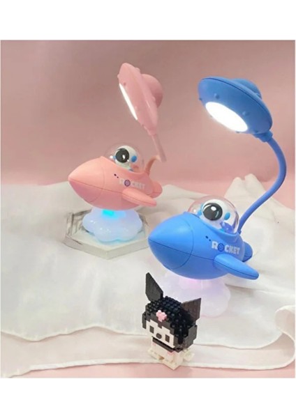 Rocket Gece Lambası ve Masa Lambası – USB Şarjlı LED Işıklı Roket Tasarımlı Çocuk Odası Lambası indirimleri