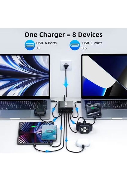 635W Şarj USB Istasyonu Macbok USB Şarj Istasyonu Türiye'de Tek fırsatları