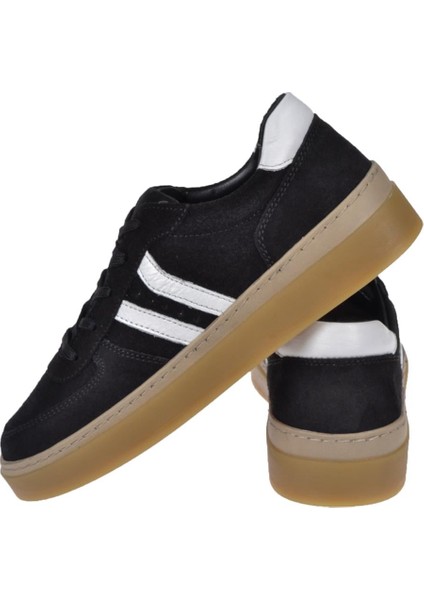 Hakiki Deri Kadın Spor Ayakkabı BL-1421 Siyah Süet indirimleri