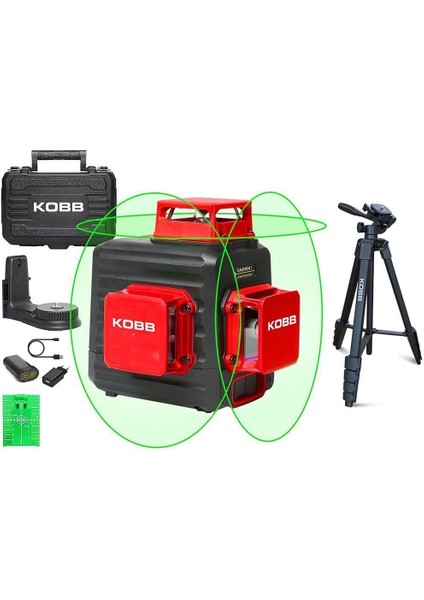 Kobb KBL34GTP 40 Metre Otomatik Hizalama Yeşil Lazer