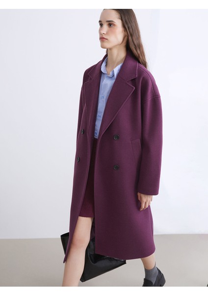 Yeni Sezon Kruvaze Yaka Kadın Kaşe Kaban fiyatları