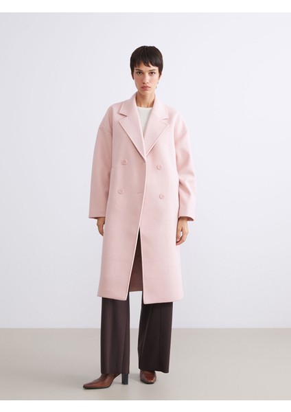 Yeni Sezon Kruvaze Yaka Kadın Kaşe Kaban fiyatları