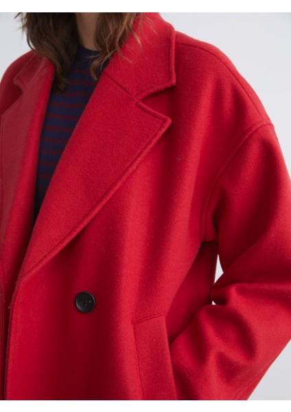 Yeni Sezon Kruvaze Yaka Kadın Kaşe Kaban modelleri