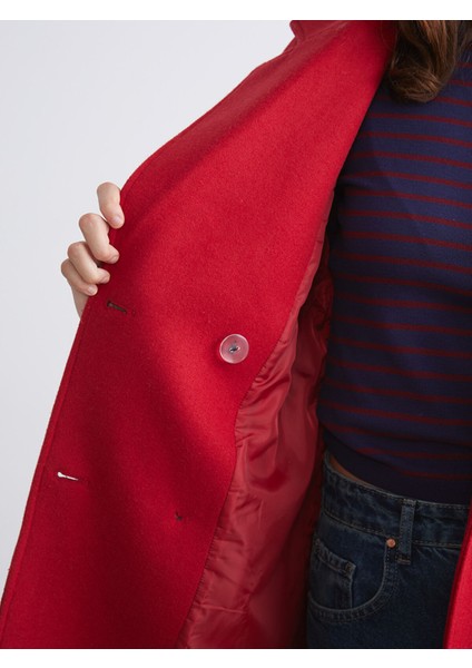 Yeni Sezon Kruvaze Yaka Kadın Kaşe Kaban fırsatları