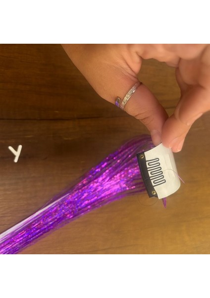 Çıt Çıtlı Simli Saç Işıltısı-Tinsel Renkli Saç Telleri-Tinsel Saç Telleri