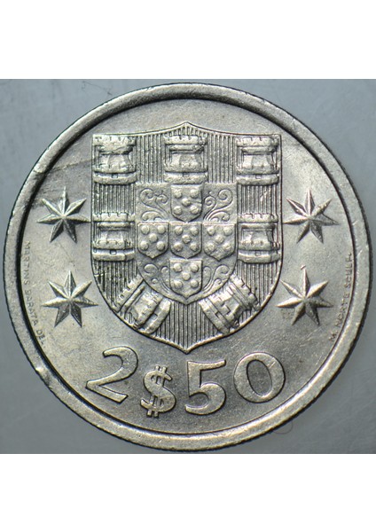 Portekiz 2,5 Eskudo 1979 Yelkenli - Gemi - Denizcilik Temalı. Çilaltı+ fiyatları