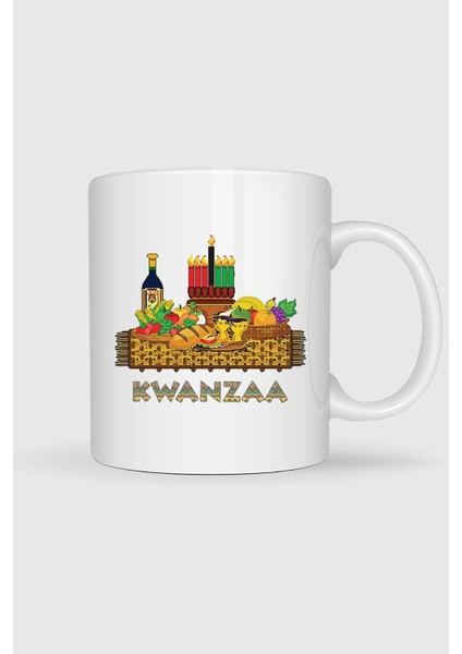 Kwanzaa African Piknik Sepeti Tasarımlı Kupa Bardak