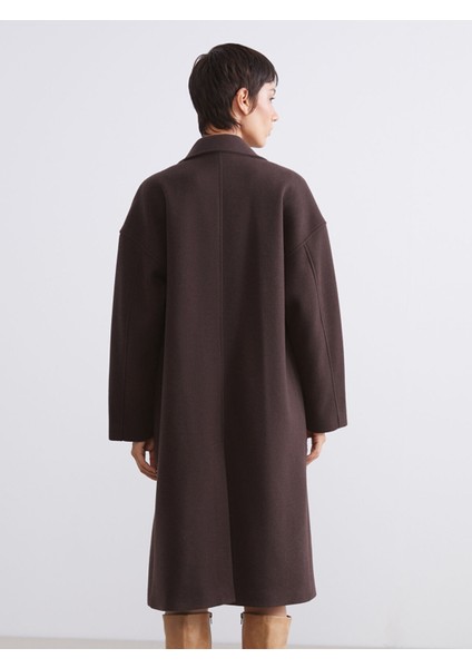 Yeni Sezon Kruvaze Yaka Kadın Kaşe Kaban indirimleri