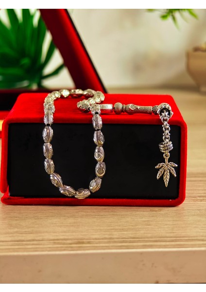 Gümüş Kaplama Yumurta Kesim Ayyıldızlı Tesbih indirimleri