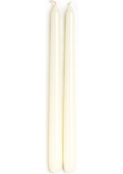 25 cm Beyaz 2lı Şamdan Mum fiyatları