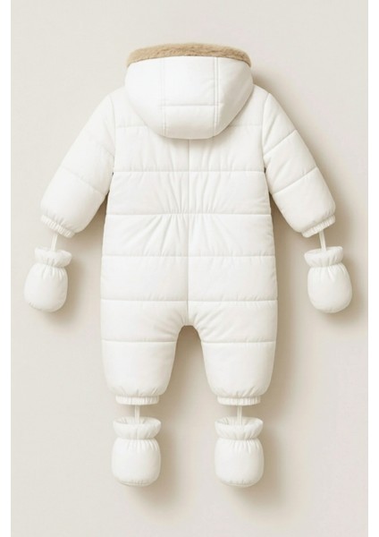 Trend Şık Tasarım ,astarı Kuzu Peluş ,patikli/eldivenli -20 Derce Koruma Bebek-Çocuk Kozmonot-Tulum fırsatları