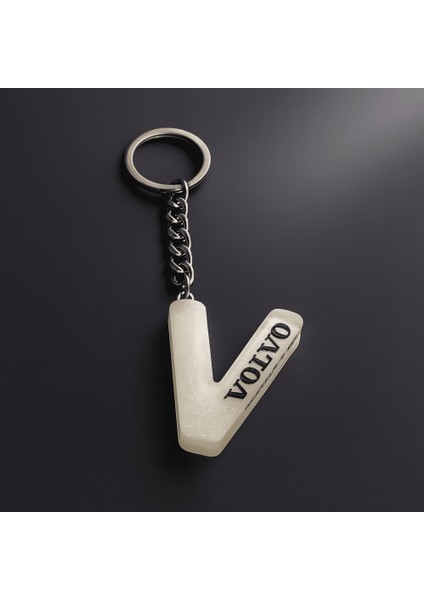 V Harfi - Kişiye Özel - Epoksi Reçine Anahtarlık - El Yapımı - Çelik Tokalı fırsatları