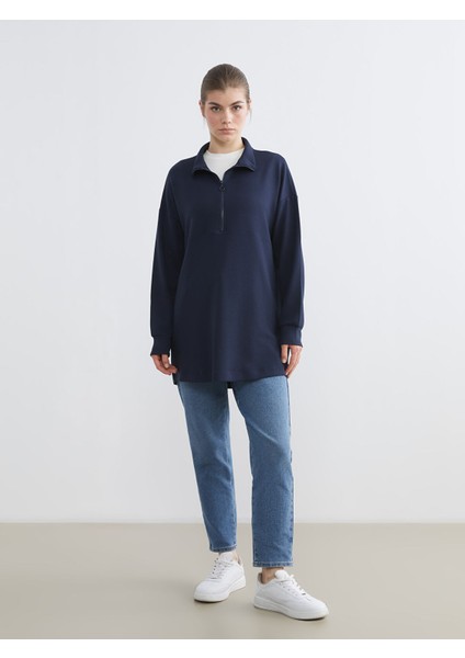 Yeni Sezon Dik Yaka Kadın Sweatshirt Tunik fiyatları