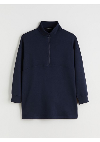 Yeni Sezon Dik Yaka Kadın Sweatshirt Tunik indirimleri