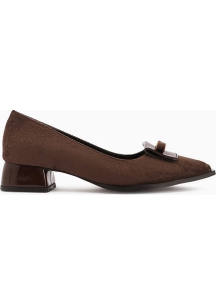 Boel Kahve Süet Tokalı Kısa Topuklu Kadın Ayakkabı fiyatları