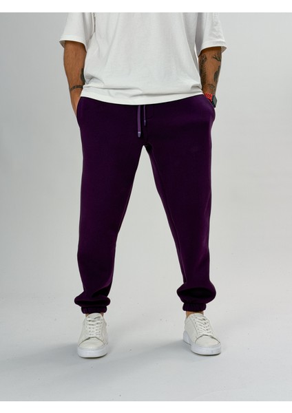 Şardonlu Mor Erkek Jogger Eşofman COC2554 fiyatları