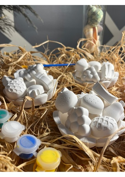 27 Adet Meyve Tabağı Taş Boyama Seti Anne V Çocuk Etkinliği Çocuk Gelişimi Okul Etkinlik Boyama Seti fiyatları