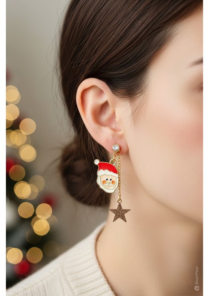 Noel Baba ve Hediye Çuvalı Christmas Yeni Yıl Küpesi fiyatları