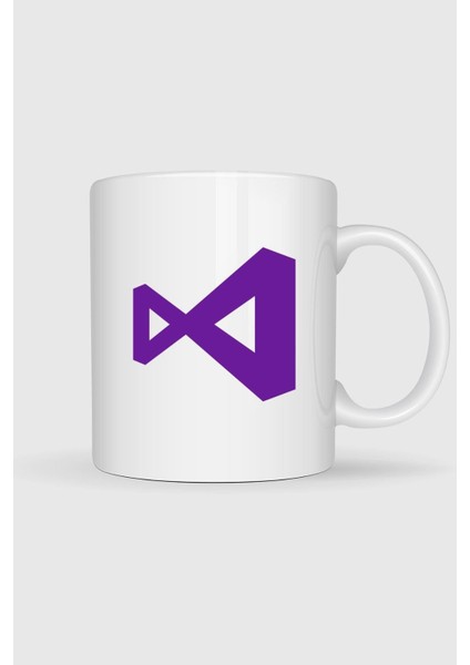 Visual Studio Logo Tasarımlı Kupa Bardak