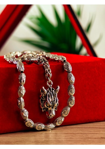 Gümüş Kaplama Yumurta Kesim Ayyıldızlı Tesbih fiyatları