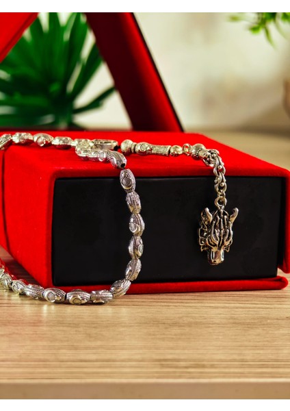 Gümüş Kaplama Yumurta Kesim Ayyıldızlı Tesbih modelleri