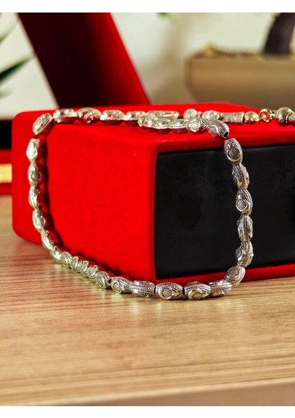 Gümüş Kaplama Yumurta Kesim Ayyıldızlı Tesbih fırsatları