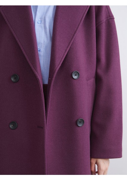 Yeni Sezon Kruvaze Yaka Kadın Kaşe Kaban modelleri