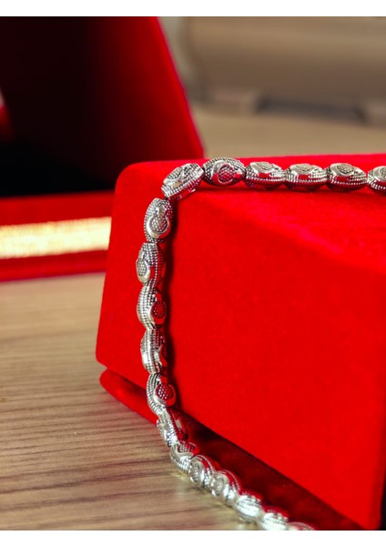 Gümüş Kaplama Yumurta Kesim Ayyıldızlı Tesbih indirimleri