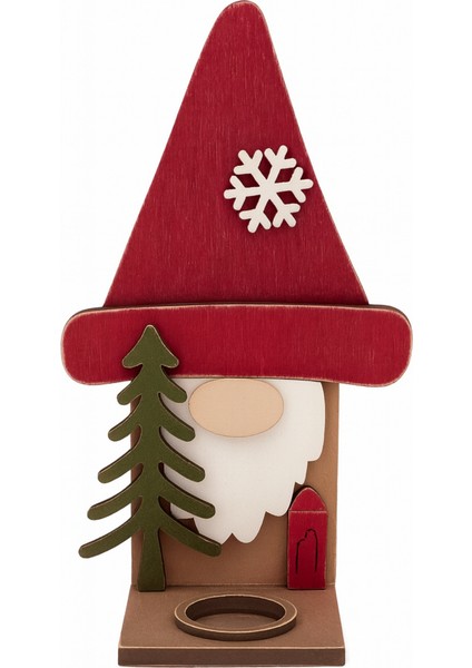 23 cm Kırmızı Cüce Mumluk fiyatları