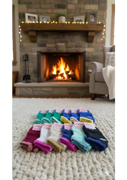 Pamuk Uyku Patik Çorabı; Dikişsiz, Renkli Çoraplar 12'li Paket fiyatları