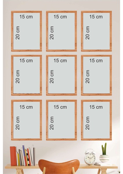 Akdeniz Esintili Retro 9’lu Mdf Duvar Tablo Seti – Mutfak ve Kafe Dekoru fiyatları