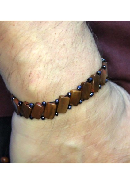 Doğal Kuka Ağacı Erkek Asansörlü Ayarlanabilir Bileklik EUB117