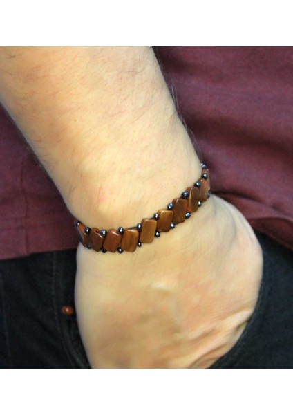 Doğal Kuka Ağacı Erkek Asansörlü Ayarlanabilir Bileklik EUB117 modelleri