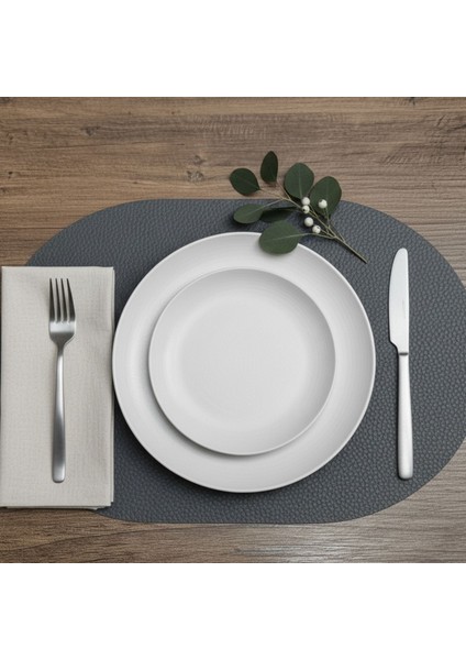 2 Adet Deri Amerikan Servis Tam Oval 33X44 cm fırsatları