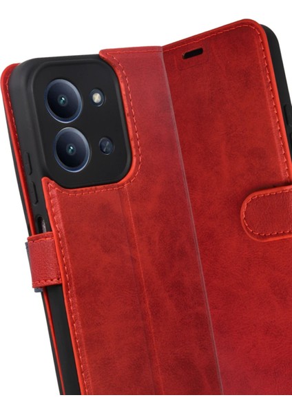 Xiaomi Redmi 15C 4g Trend S Plus Kapaklı Kılıf - KIRMIZI-(5796) - MCT5220-1530 modelleri