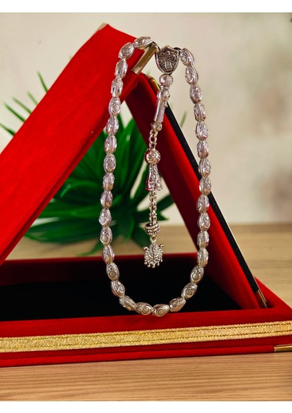 Gümüş Kaplama Yumurta Kesim Ayyıldızlı Tesbih fiyatları