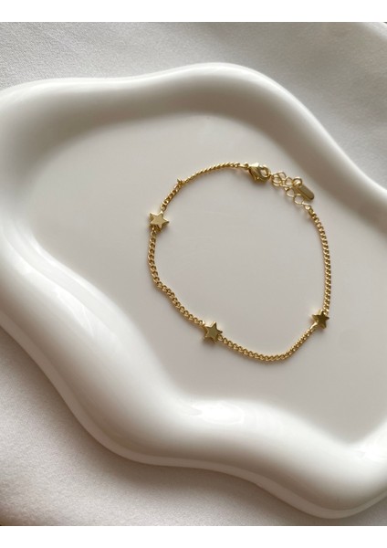 Alpjewel 316L Gold Yıldız Zincir Xupıng Bileklik çelik fiyatları