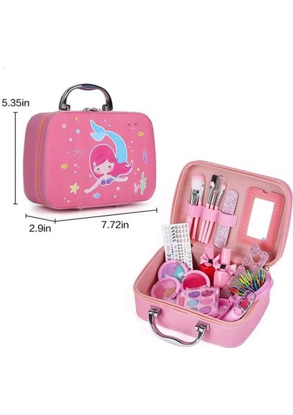 Çocuk Makyaj Seti Çantalı 20 Parça -Sürülebilir Su Bazlı Sağlık Bakanlığı Onaylı fırsatları