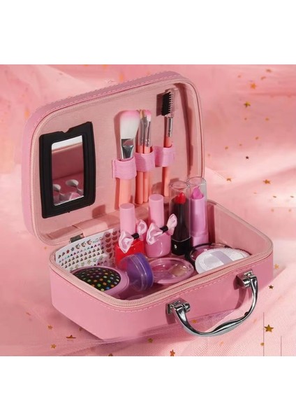Çocuk Makyaj Seti Çantalı 20 Parça -Sürülebilir Su Bazlı Sağlık Bakanlığı Onaylı indirimleri