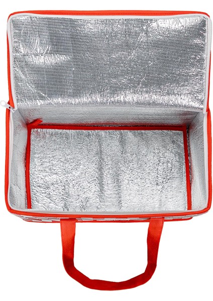 Termo Lüks Piknik Çantası Kırmızı Ekoseli 35 x 20 x 20 cm fırsatları