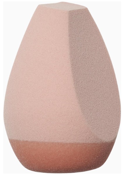 Halo Glow Angled Silicone Face Sponge Krem ve Sıvı Ürünler Için Sünger