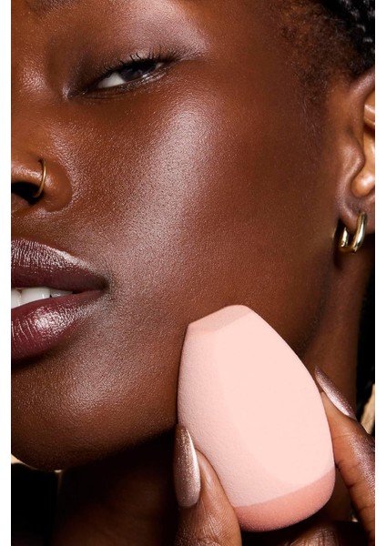 Halo Glow Angled Silicone Face Sponge Krem ve Sıvı Ürünler Için Sünger fırsatları