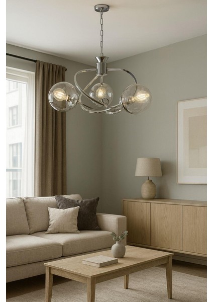 Melıs 3 Lu Camlı Krom